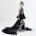 Mới hai mảnh mô hình cô gái catwalk trang phục trẻ em trang phục màu đen có thể tháo rời trang phục đuôi lớn - Váy trẻ em váy trẻ em Váy trẻ em