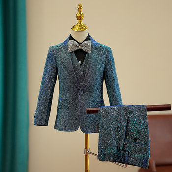Children's Formal Wear, Boy's Host Suit, One-Year-Old Suit Set, British Style High-End Suit, Flower Boy Piano Performance Outfit, Autumn