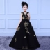Người mẫu catwalk buổi tối của trẻ em váy dài váy cô gái sinh nhật công chúa váy trẻ em lớn trang phục piano - Váy trẻ em bộ vest gile đẹp cho bé trai Váy trẻ em