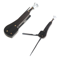 New travel portable domestic ebony three-in-one pipe press rod needle scraper tool accessories tobacco knife