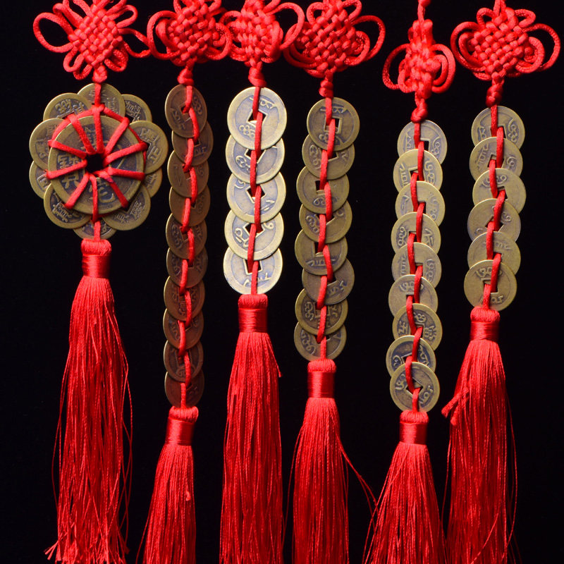 Gift Five Emperors Six Emperors Money Bronze Money Eight Emperors ten Emperors Money Bronze Money Pendants Car Pendants Living-room Pendant Car Hanging Accessories