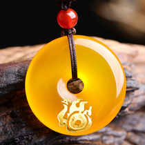 Gift 2021 Year of the Ox tiger Shunyang Antai Kaiyun pendant Auspicious star high photo male and female zodiac Tiger peace buckle necklace pendant