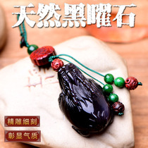 Gift obsidian Xuanwu Baotai pendant zodiac mascot safety jewelry men and women Car pendant keychain