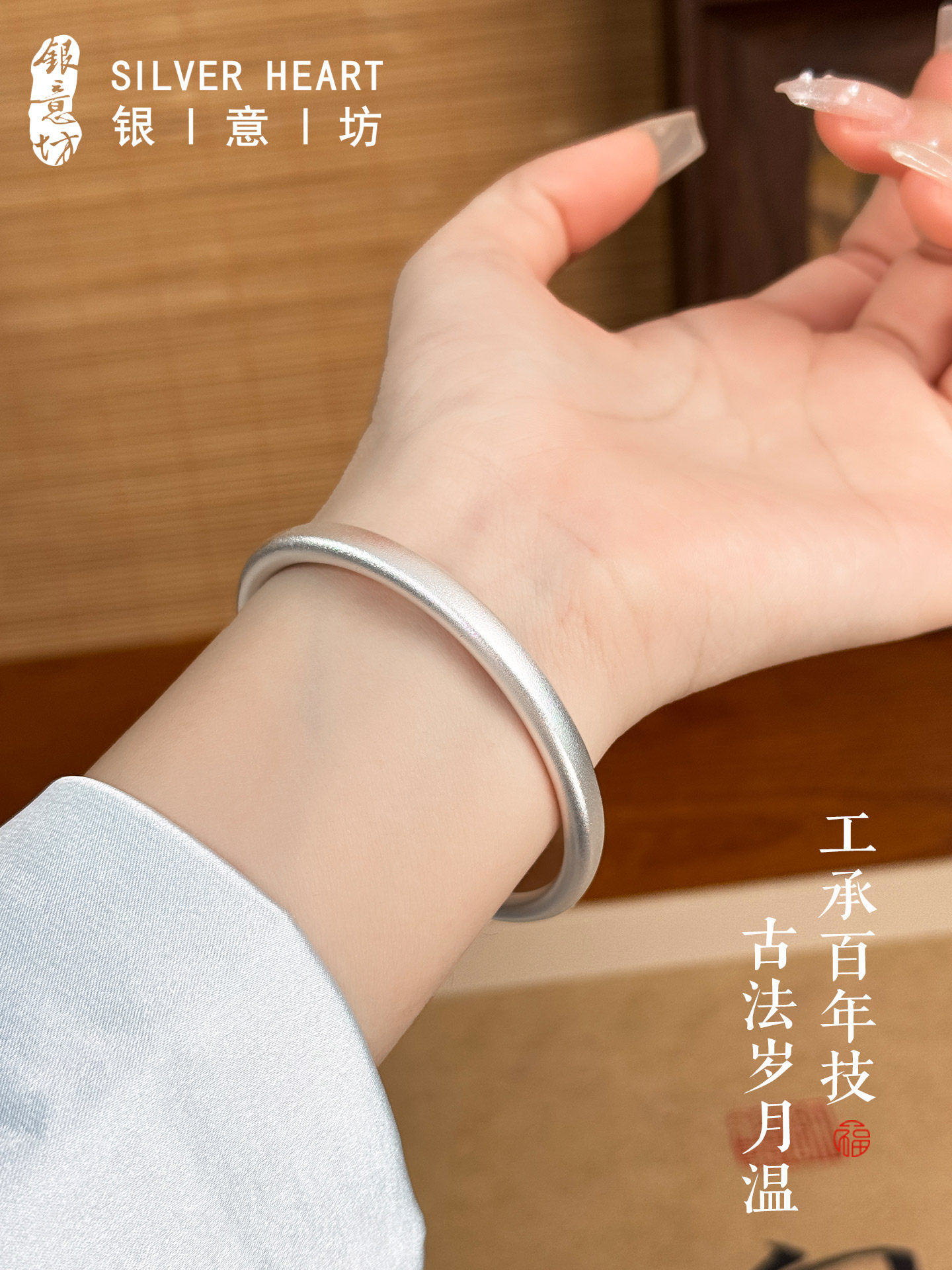 Ancient Style Silver Bracelet for Women, 9999 Pure Silver, 2025 New Model, Pumpkin Bead Pair, Young Style Bracelet for Ladies, Mother's Birthday Gift