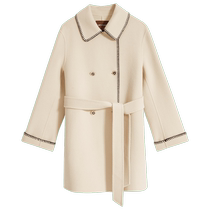 Pure sheep wool] YINER Yiner special selection womens winter coat double-sided woolen coat