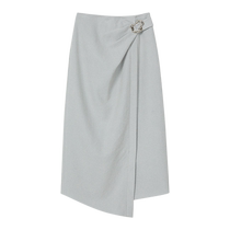 (Acetic acid series) YINER exclusive selection of 2024 autumn new commuting irregular pleated skirt