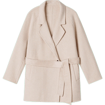 Soft and warm alpaca] Goodland womens winter Albaka suit woolen jacket