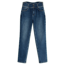 YINER specializes in womens winter American trousers with wave cut waistband jeans