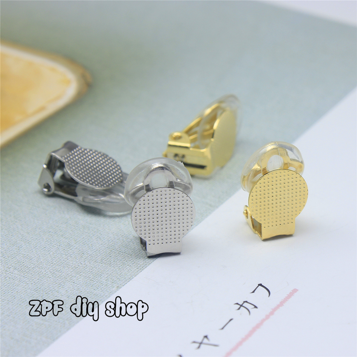 Ear ornaments diy accessories Japan imported Guihe kiwa no ear pierced wearing ear clip Soft silicone sleeve disc ear clip