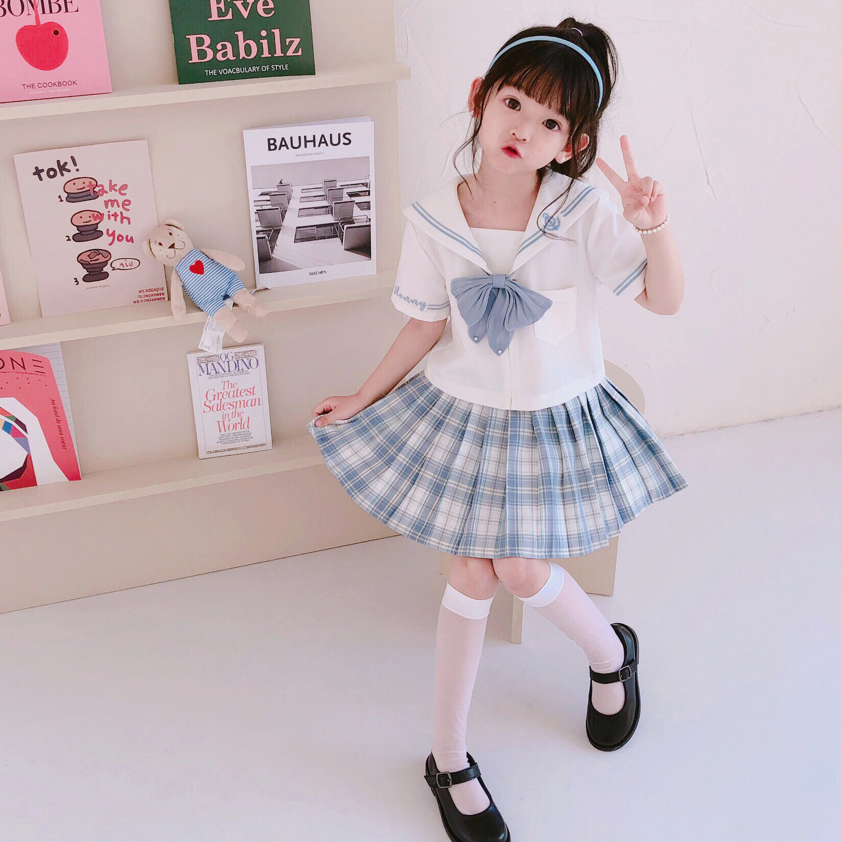 Boys and girls kindergarten garden clothes Summer clothes College style Students JK uniforms School uniforms Class clothes suits Children's British style