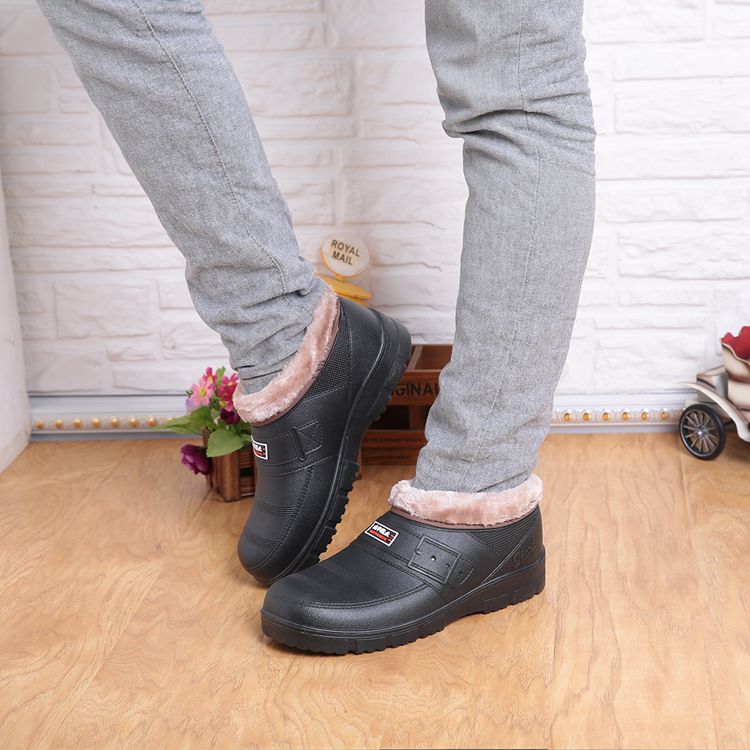 Giày nam bằng nhựa cộng với thời trang dép đi trong nhà không thấm nước mưa giầy giày chạy bộ chống nước