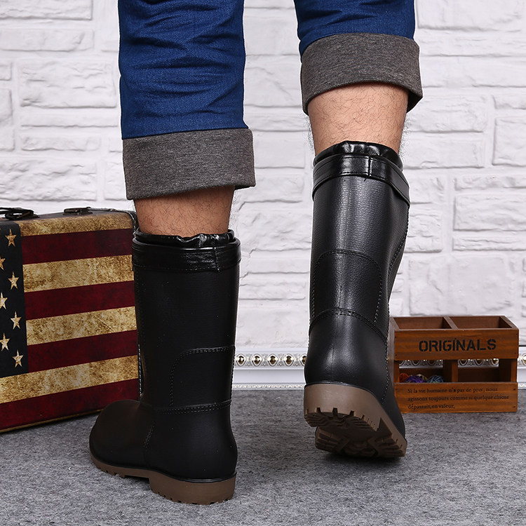 Chaussures - bottes caoutchouc homme pour hiver - semelle tendon - Ref 974099 Image 10