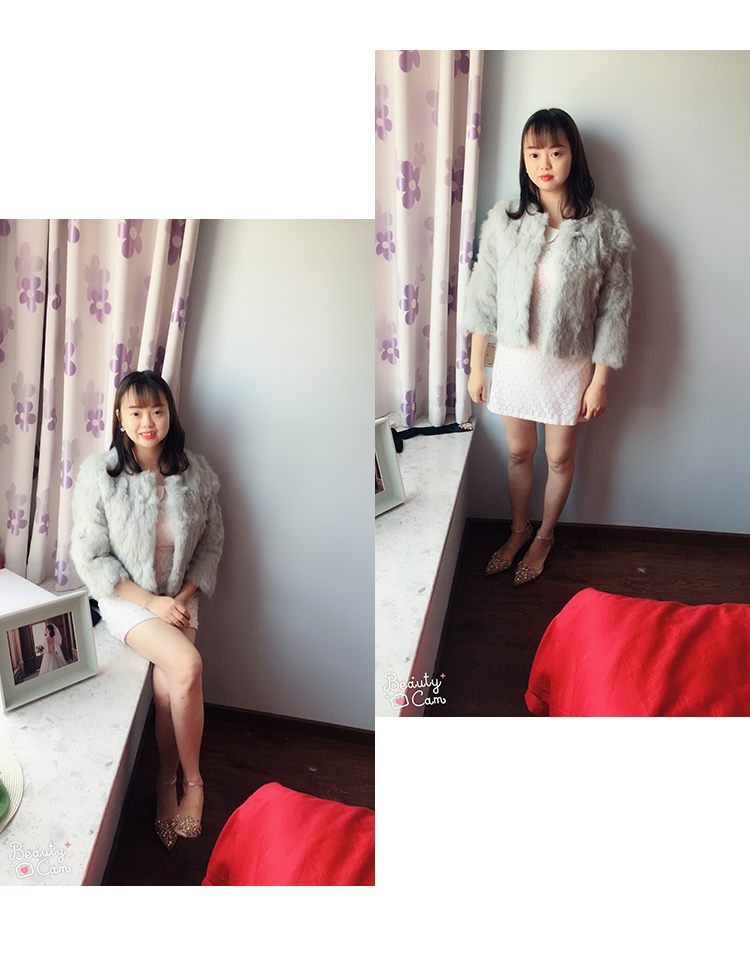 Kích thước lớn lông thỏ áo khoác ngắn 2018 mới Haining lông lông một chống mùa giải giải phóng mặt bằng đặc biệt lady áo lông cừu