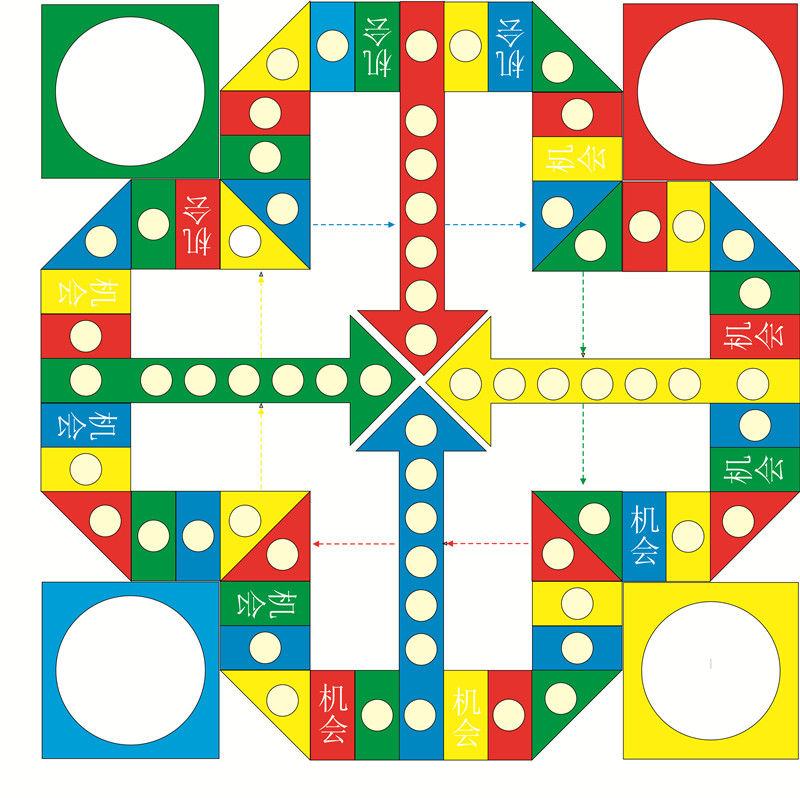 Customized small size garbage classification good habit Monopoly flying chess puzzle teaching propaganda table game