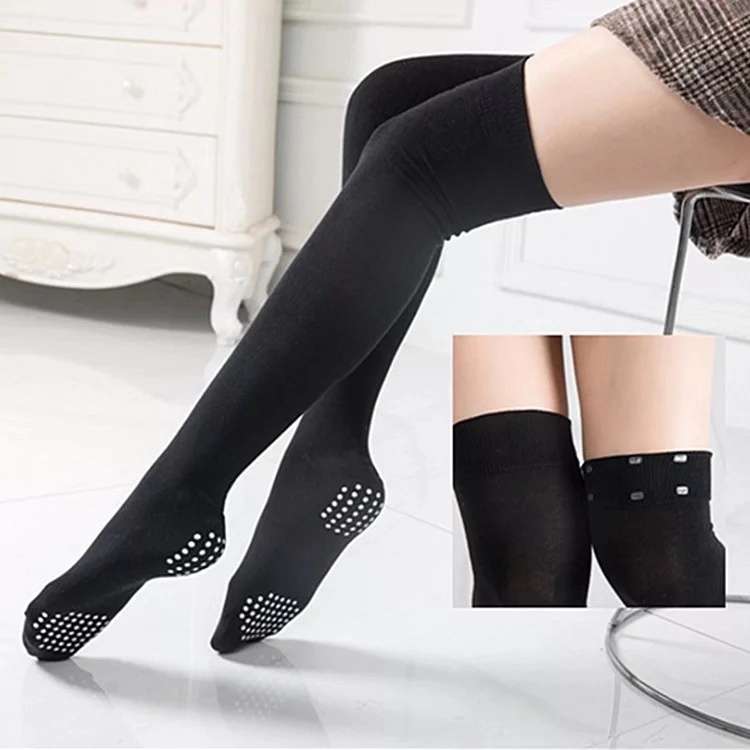 South Lavender Dance Belly Dance Belly Dance Socks style Sox 2019 New cotton Cotton Over Knee Non-slip Silicone Warm Long Cylinder