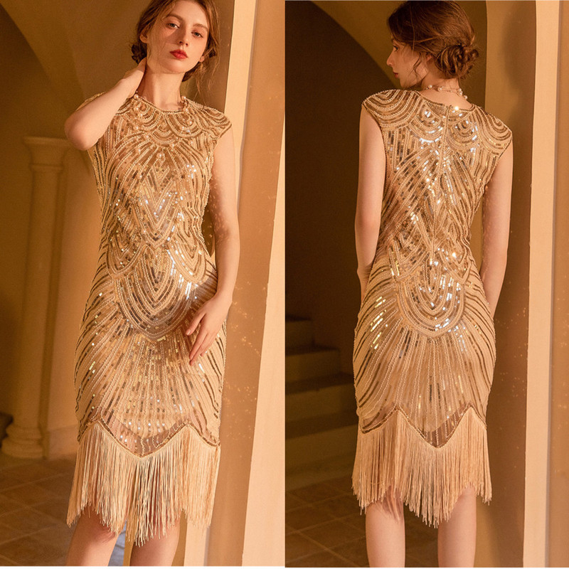 24 New Styles of Sequin and Beaded Tassel Dresses for Evening Parties, European and American Sexy Hostess Mini Dresses 24 New Styles of Sequin and Beaded Tassel Dresses for Evening Parties, European and American Sexy Hostess Mini Dresses
