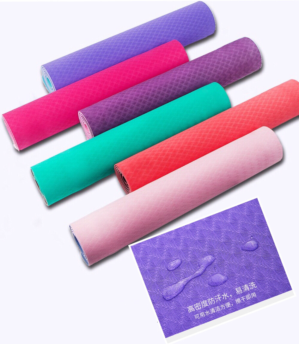 Beginners Tpe Yoga Mat Non-slip Yoga Mat Home Ground Mat Women Fitness Sports Mat Dance Mat Micro Imperfections