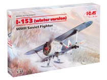 ICM model 32011 1 32 SuWWII I-153 fighter jets winter sledge version with new components