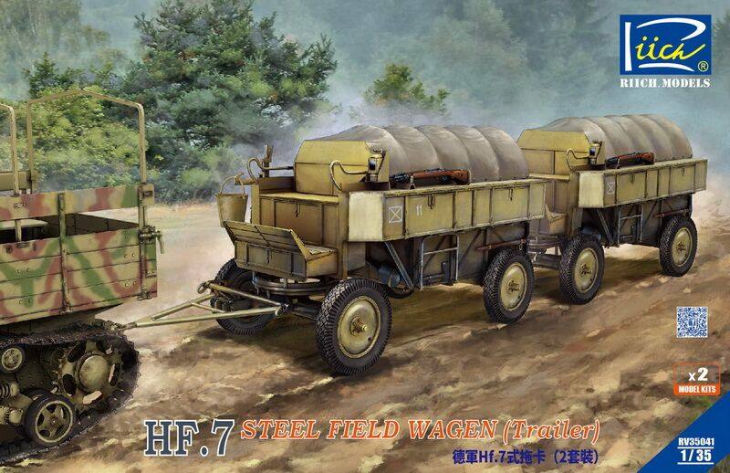 Wise model RV35041 1 35 German WWII Hf 7 Style Cart 2 Suits