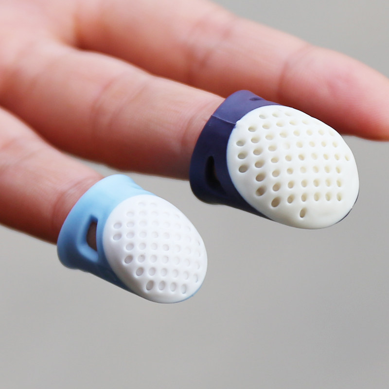 High quality plastic thimble finger sleeve Household manual DIY protective thickened comfortable non-slip sewing pressure line push needle