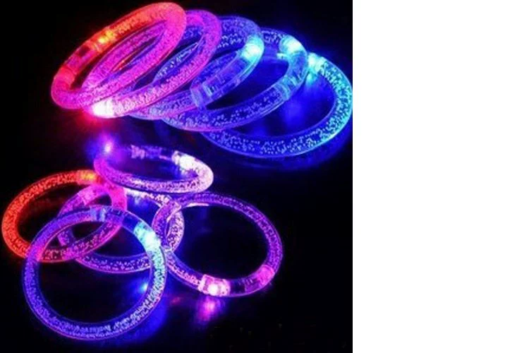 Vòng đeo tay phát sáng Flash Bracelet Vòng đeo tay acrylic LED Đồ chơi trẻ em Bar Dance Night Market Stalls - Vòng đeo tay Cuff