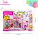 Barbie Double-layer Fantasy Wardrobe Girl Birthday Princess Toy Social Interactive Play Gift House