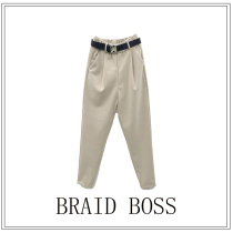 (Braid bosss house) belt woolen suit pants 1188