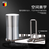 YOULET toothbrush holder Bathroom gargle cup holder Punch-free stainless steel bathroom electric toothbrush holder