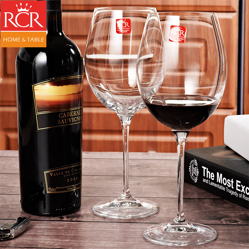 Crystal glass red wine glass set Bordeaux large goblet wine glass set creative wine set home