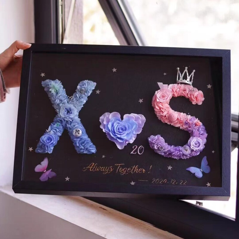 In Your Name, I Will Bear My Surname】520 Gift for Girlfriend's Birthday, Eternal Flower Photo Frame, Best Friend's Valentine's Day In Your Name, I Will Bear My Surname】520 Gift for Girlfriend's Birthday, Eternal Flower Photo Frame, Best Friend's Valentine's Day