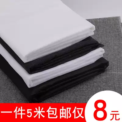 Non-woven whole roll Clothing accessories Soft thin sticky lining Black and white sticky lining Lining cloth Hot melt adhesive lining Tissue paper lining Lining cloth