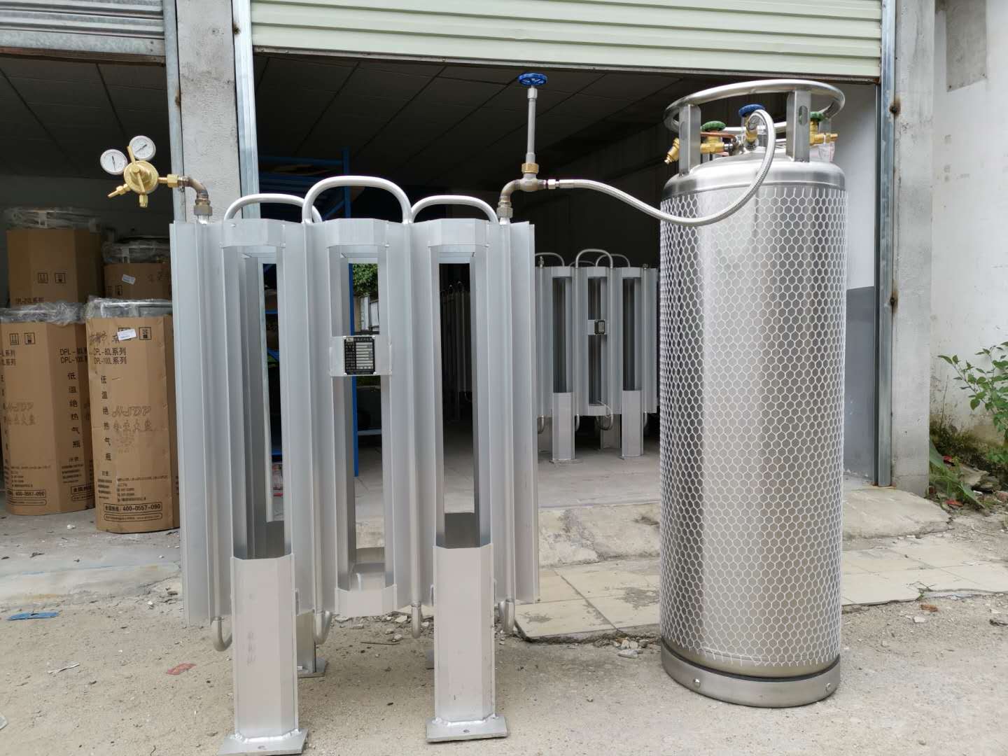 Laser cutting machine flame cutting machine supporting vaporization device vaporizer oxygen nitrogen 20 cubic