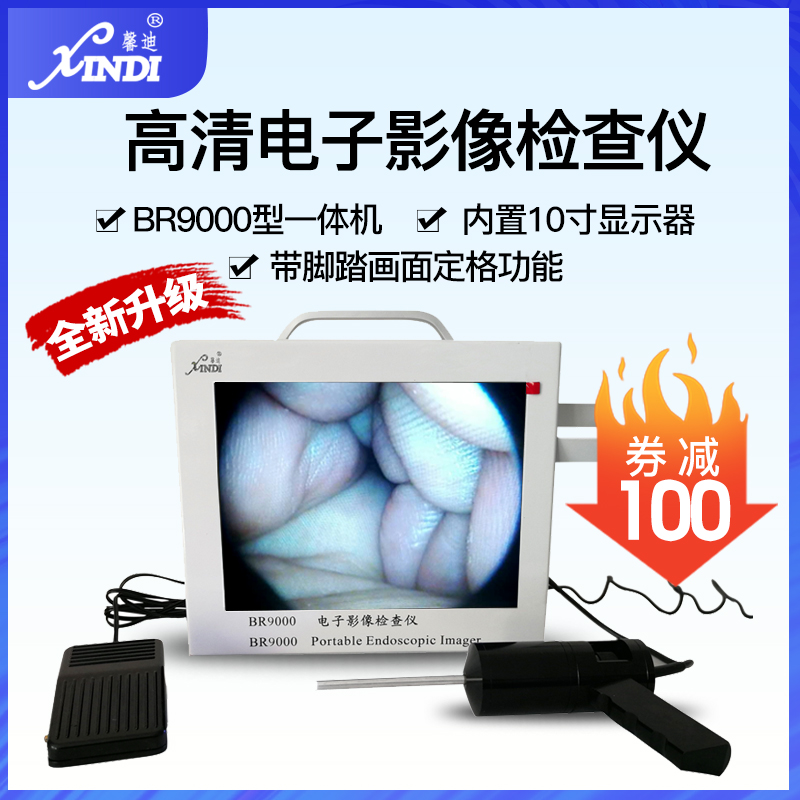 Shanghai Xindi HD BR9000 electronic image inspection instrument 10 inch ear, nose and throat visual endoscope detector