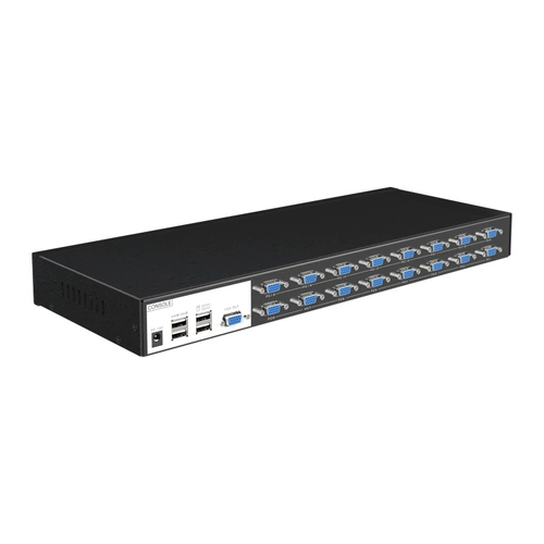 Matsuwei 1601VK Industrial -CHARGE KVM Switch 16 в 1 Автоматическое 16 -порт OSD -дисплей компьютер VGA