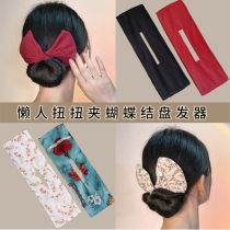 Japan and South Korea 2021 new childrens meatball head hair artifact bow headwear female hair strap lazy torpedo
