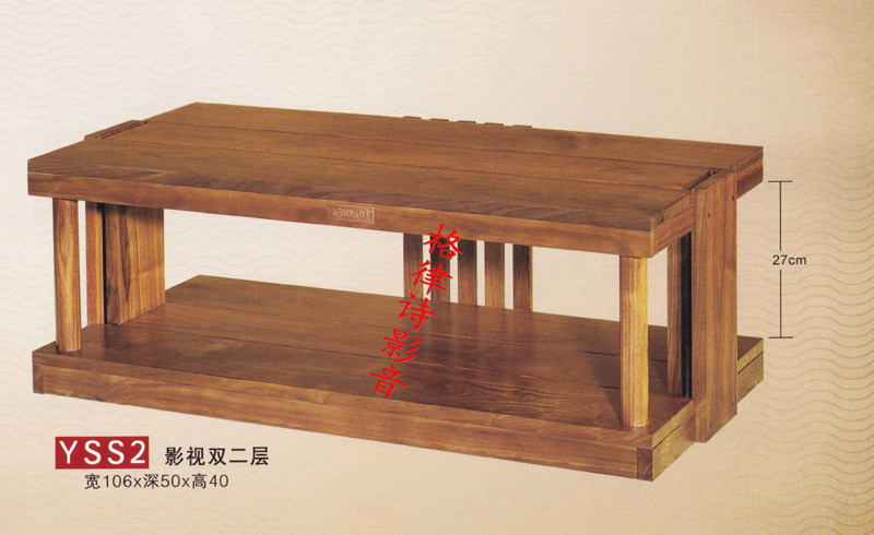 Jazz rack film and television double two-story solid wood audio cabinet power amplifier equipment hifi cabinet (freight to pay