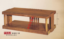 Jazz rack film and television double layer solid wood audio cabinet amplifier equipment hifi cabinet (freight collect)