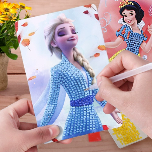 Наклейки, детская игрушка для принцессы, набор материалов, «сделай сам», «Холодное сердце», принцесса Эльза