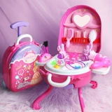 Коробка для косметики, нетоксичный наряд маленькой принцессы, комплект, туалетный столик, игрушка, база под макияж, подарок на день рождения, 5 лет