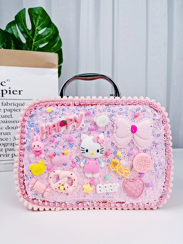 Детская сумка ручной работы, кремовый набор материалов, коробочка для хранения, игрушка для принцессы, детская поделка своими руками, подарок на день рождения