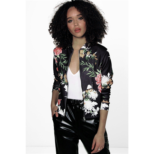 Long-Sleeved Printed Jacket NSYF18816