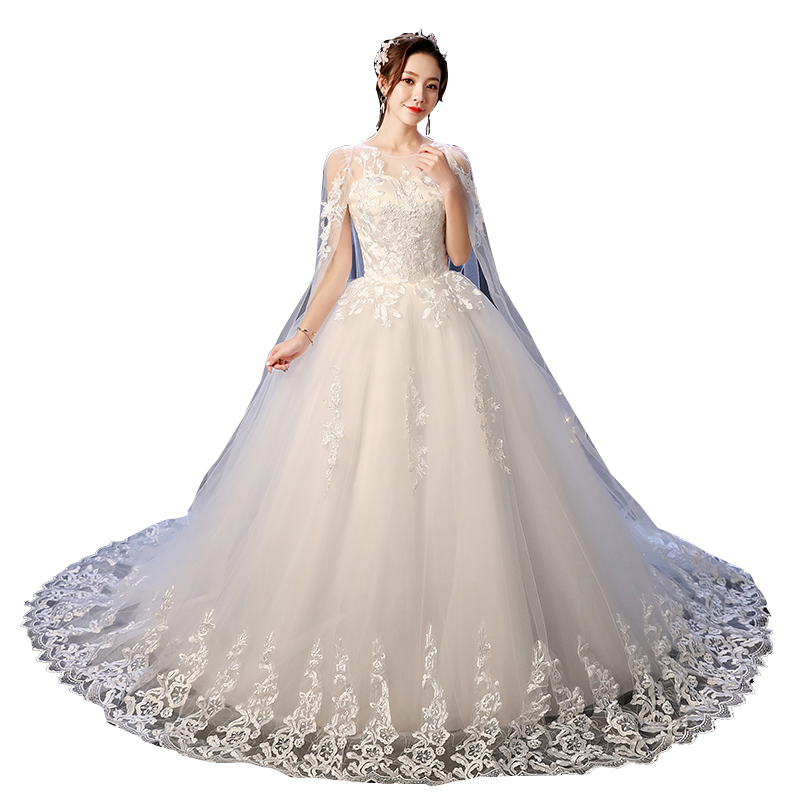 Wedding 2023 New Dragon Tail Temperament Bride Simple Mori Mori Super Fairy Dreaming Little Korean Edition Korean Edition Wedding Shoulder Wedding 2023 New Dragon Tail Temperament Bride Simple Mori Mori Super Fairy Dreaming Little Korean Edition Korean Edition Wedding Shoulder