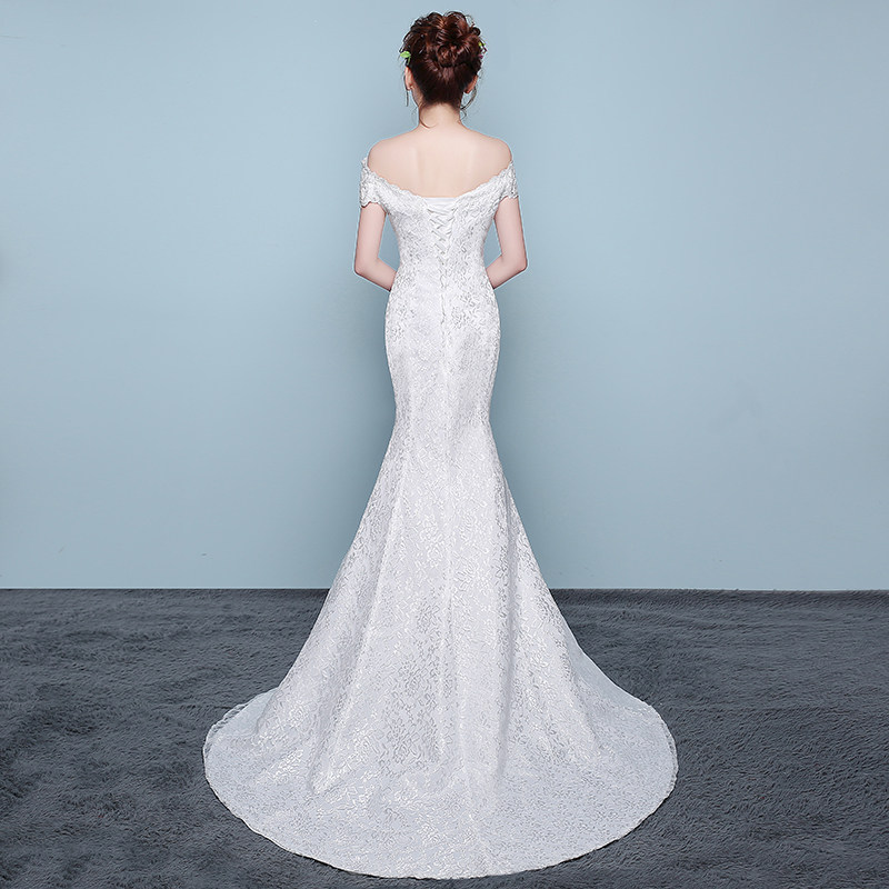 Корсет, свадебное платье для невесты, крой «рыбий хвост», подходит для подростков, открытые плечи        