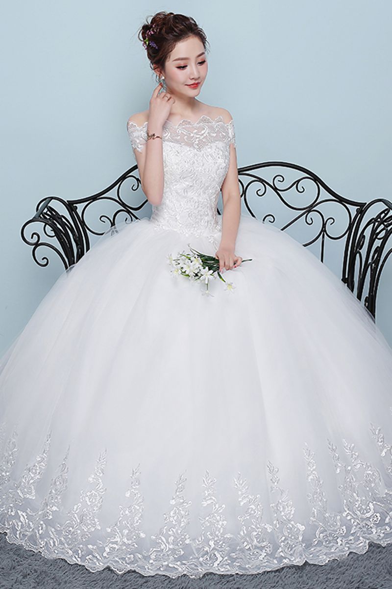  XL+One white wedding dress  