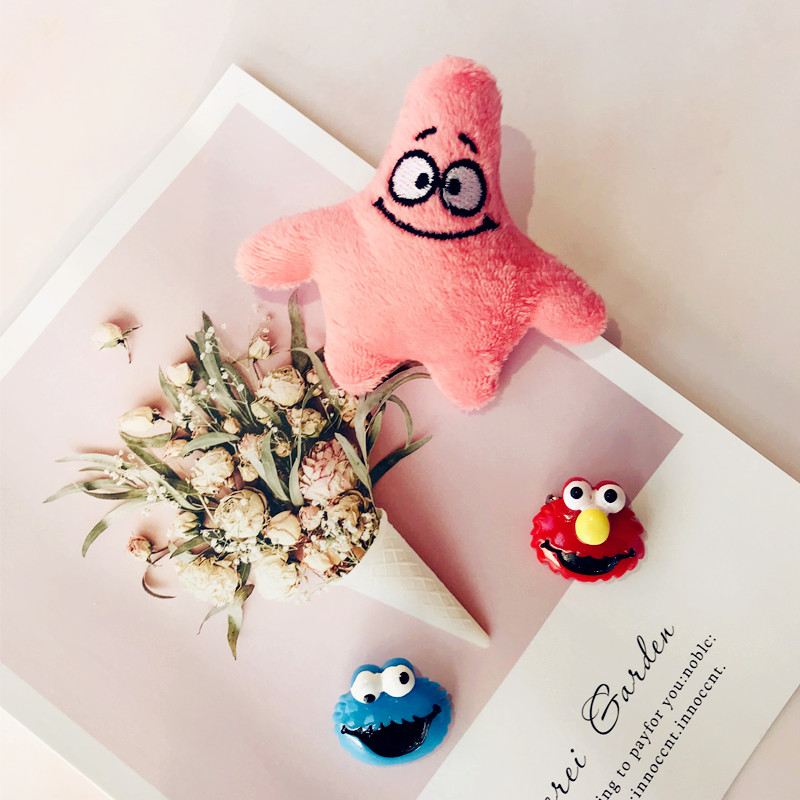 Sesame Street Trâm kim Canvas Túi trang trí Cầu vồng Hoa Huy hiệu Net Thủy triều đỏ - Trâm cài hoa cài áo đẹp
