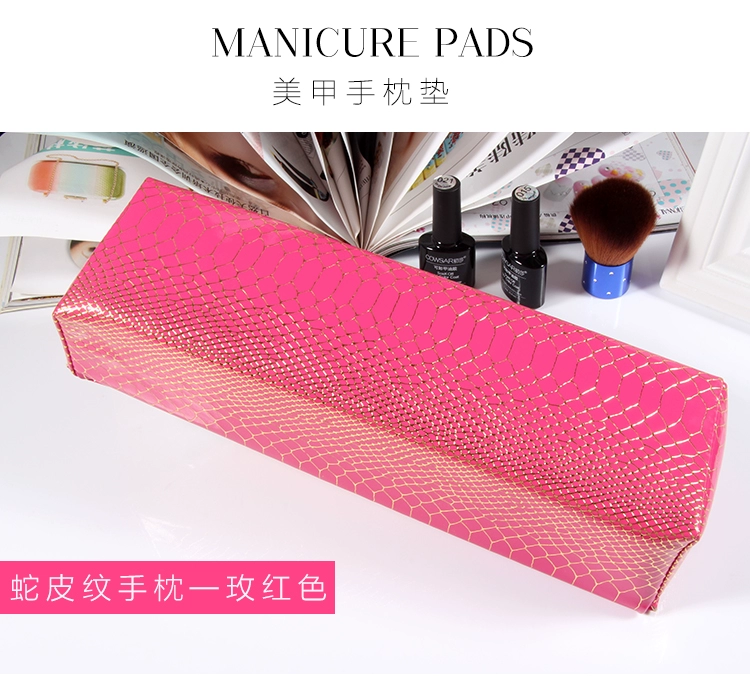 Mới móng tay da rắn mẫu bàn tay gối mat bộ PU da chống thấm da tay tay gối tay pad cổ tay công cụ gối - Công cụ Nail cọ vẽ móng