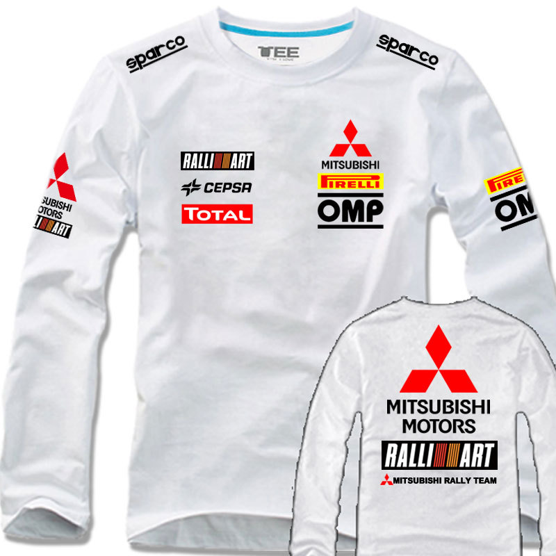 Mitsubishi Racing Jdm Japanese Pure Cotton Long-Sleeve Evo Modified Car Enthusiast Men's Motorcycle T-Shirt Trendy Top Mitsubishi Racing Jdm Japanese Pure Cotton Long-Sleeve Evo Modified Car Enthusiast Men's Motorcycle T-Shirt Trendy Top