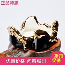 National porcelain Yongfengyuan wife porcelain pomegranate home tea filter tray tea leak kung fu tea set spare parts