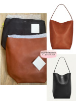 Nationally available two colors~The Row NS PARK large bucket bag saddle leather model special hyperlink $2990