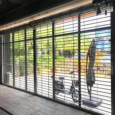 Foshan Tonghua curtain rolling gate Automatic rolling gate Stainless steel ventilation door Balcony sliding door entry sliding gate